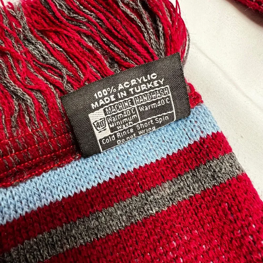 Ruffneck Colorado Rapids Pablo Mastroeni Red Scarf With Fringe MLS Soccer #25